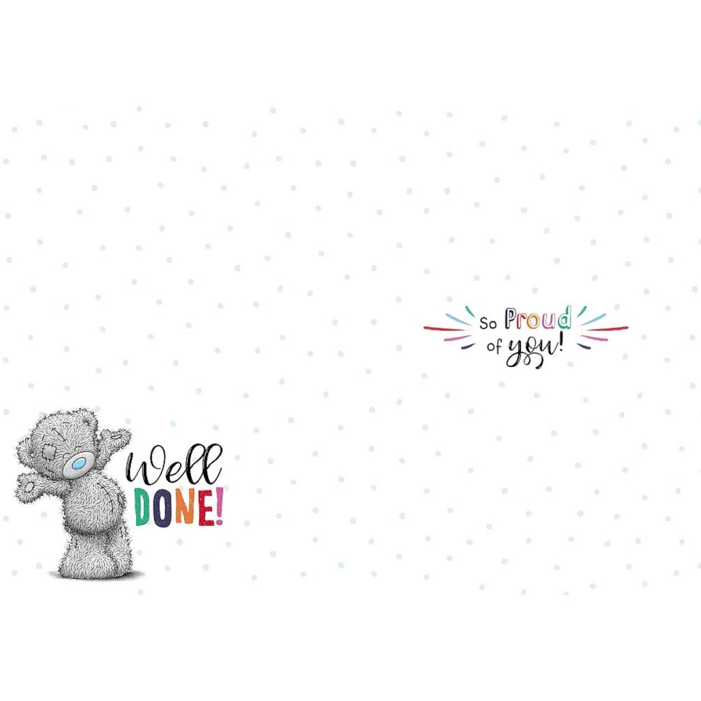 Well Done Me to You Bear Congratulations Card Extra Image 1